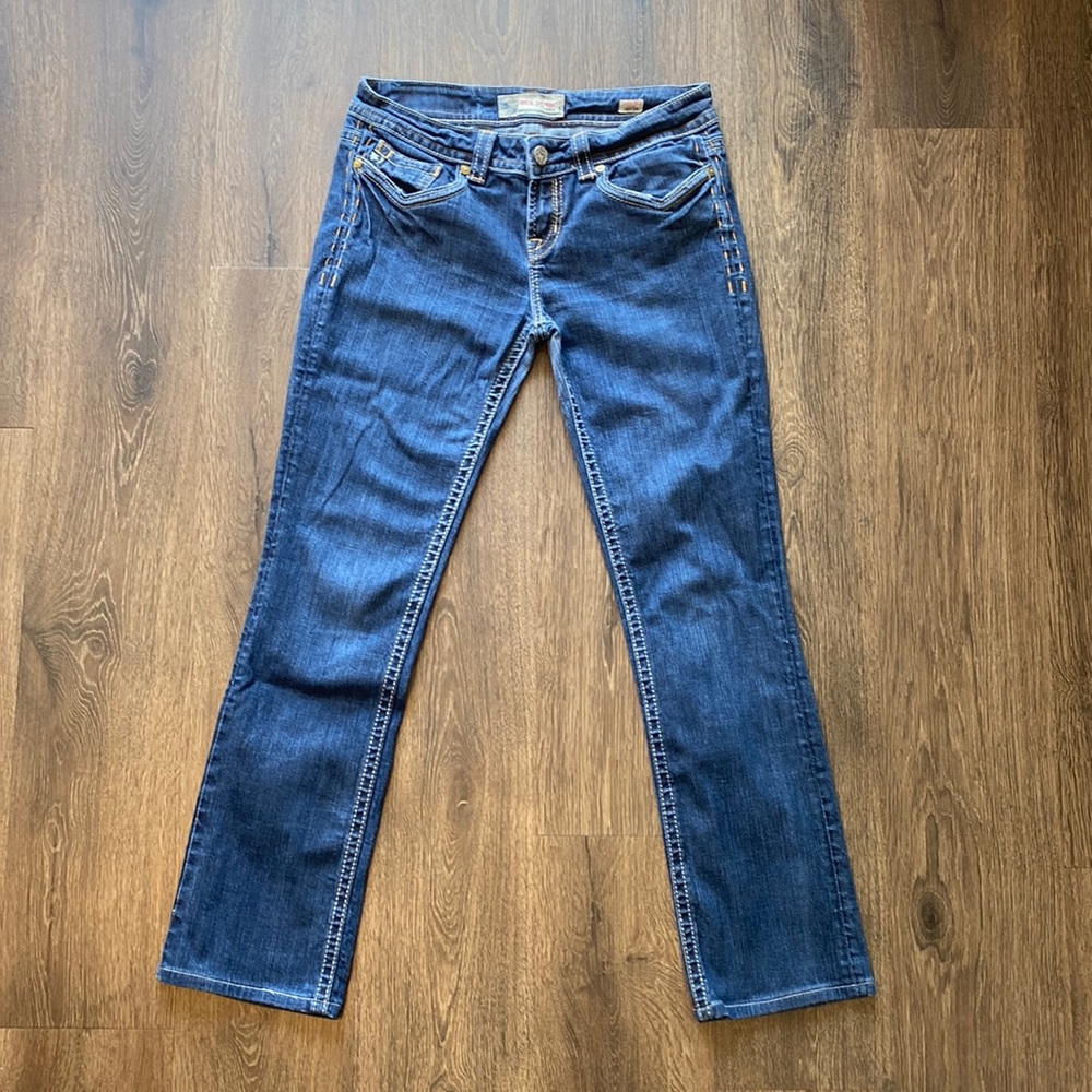 MEK Women's Straight Leg Jeans - Dark Blue